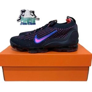 Nike Air Vapormax 2021 Flyknit Sneakers Purple Black WMNS 6 Hyper Pink